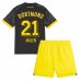 Borussia Dortmund Donyell Malen #21 Barnkläder Borta matchtröja till baby 2023-24 Kortärmad (+ Korta byxor) Billigt